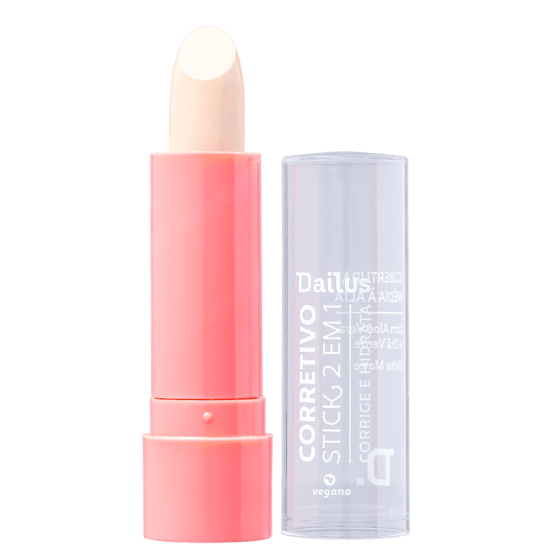 Dailus Vegano Stick 2 em 1 D01 Claro - Corretivo em Bastão 3,5g