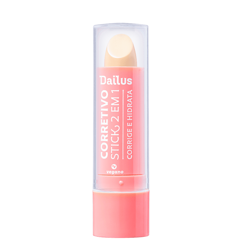Dailus Vegano Stick 2 em 1 D03 Claro - Corretivo em Bastão 3,5g