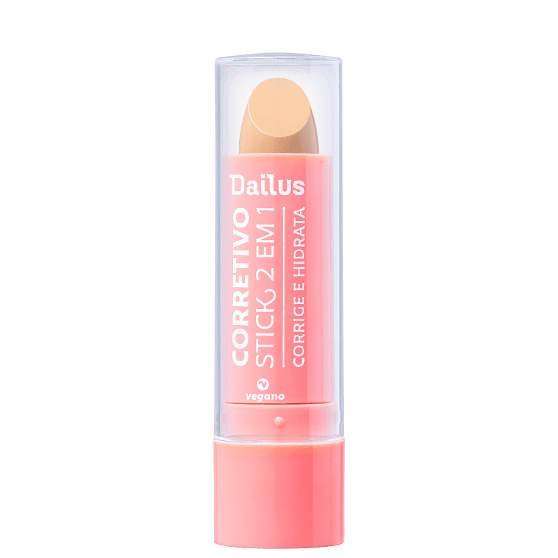 Dailus Vegano Stick 2 em 1 D07 Médio - Corretivo em Bastão 3,5g