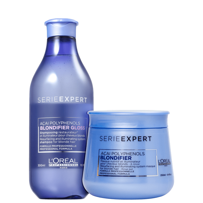 Kit L'Oréal Professionnel Serie Expert Blondifier Gloss Masque (2 Produtos)