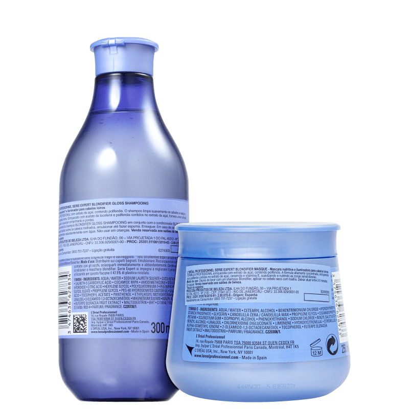 Kit L'Oréal Professionnel Serie Expert Blondifier Gloss Masque (2 Produtos)