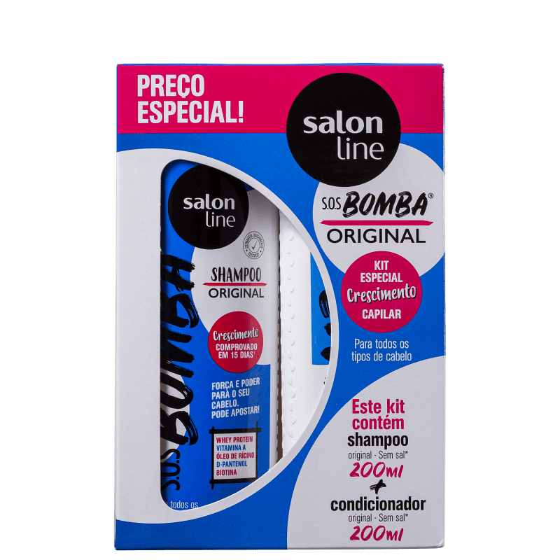Kit Salon Line S.O.S Cachos Bomba Especial (2 Produtos)