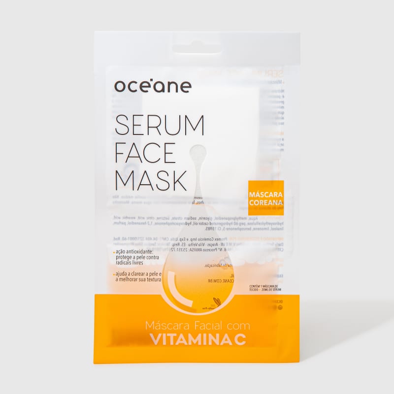 Serum Face Mask - Máscara Facial com Vitamina C
