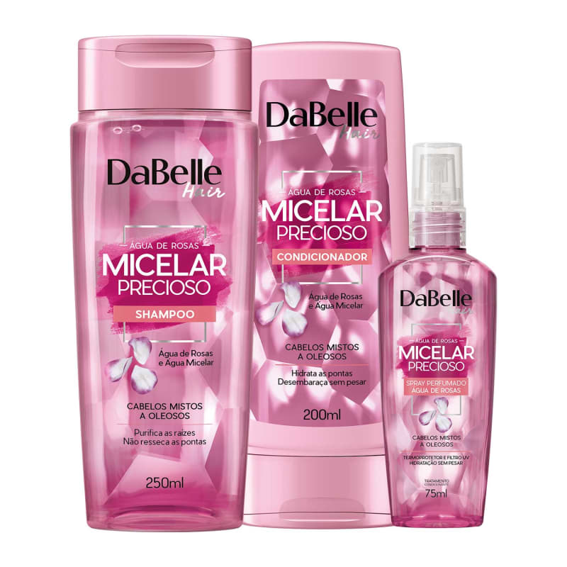 Kit DaBelle Micelar Precioso Água de Rosas
Trio