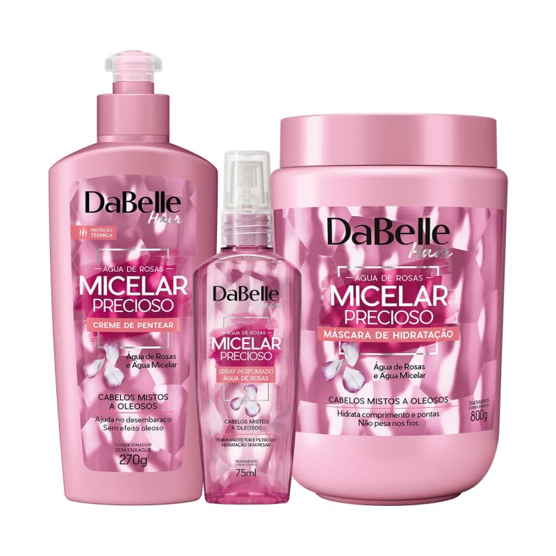 Kit Micelar Precioso Trio Finalização Perfumada