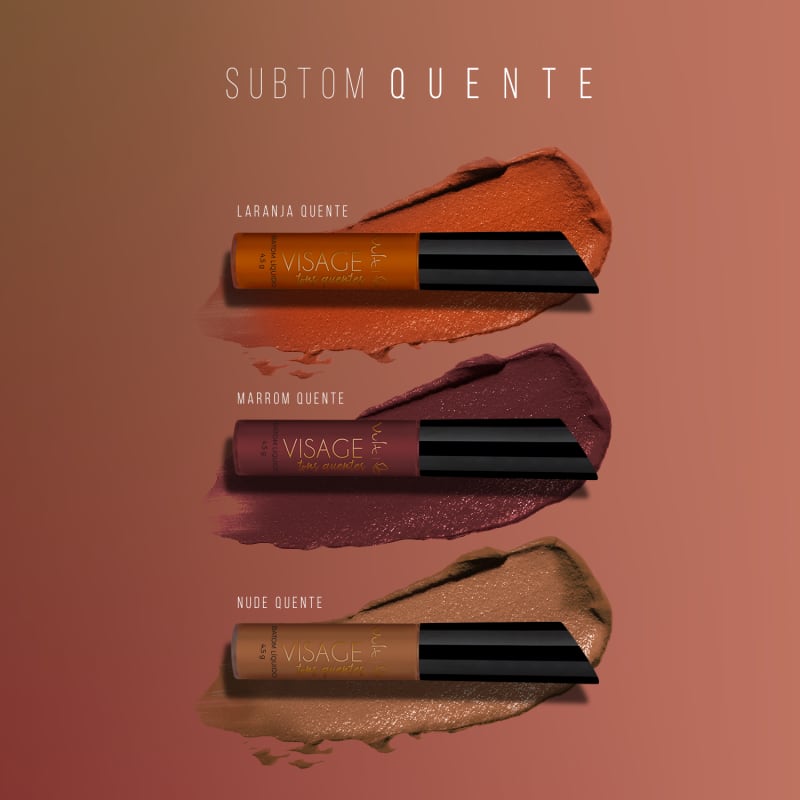 Vult Visage Nude Quente - Batom Líquido 4,5g