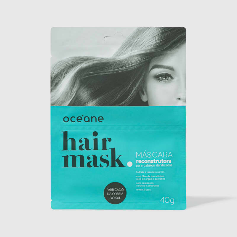 Hair Mask - Máscara Reconstrutora para Cabelos Danificados 40g