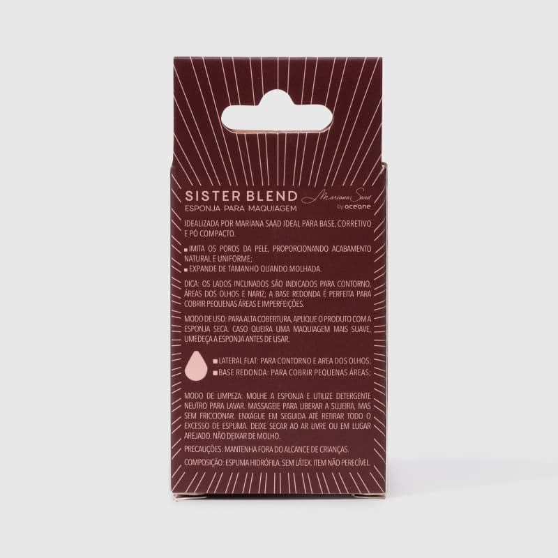 Mariana Saad Sister Blend - Esponja de Maquiagem Vinho