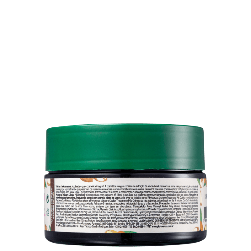 Máscara Capilar Phytoervas Pós-Química Castanha do Brasil e Cupuaçu 220g
