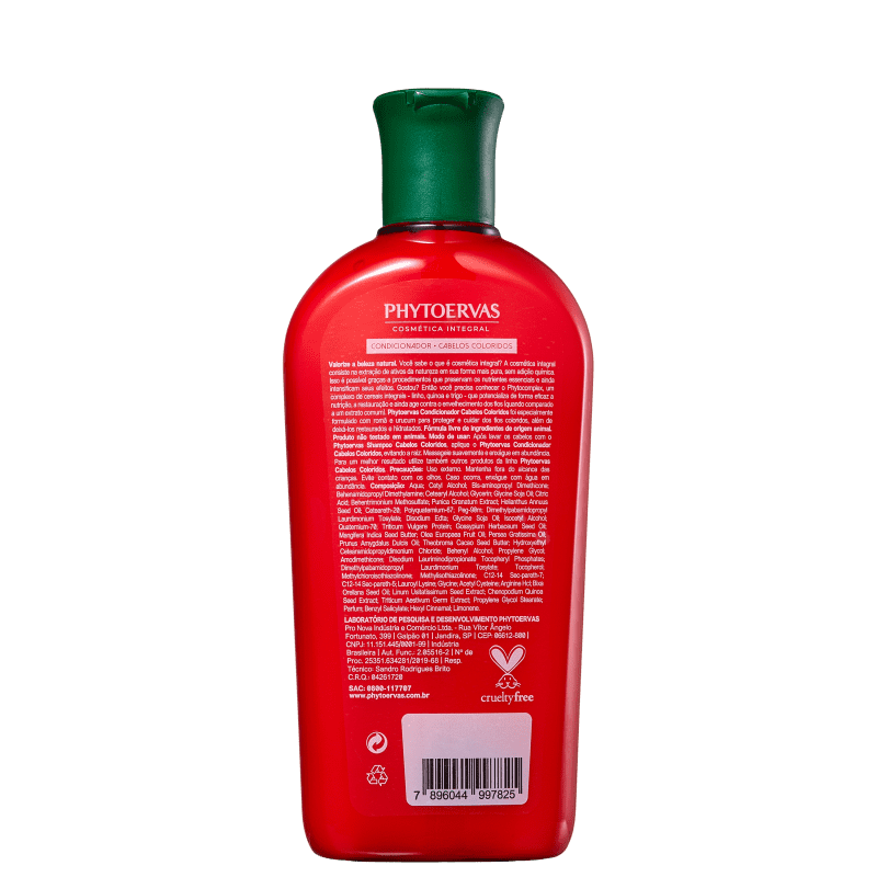 Condicionador Phytoervas Cabelos Coloridos Romã e Urucum 250ml