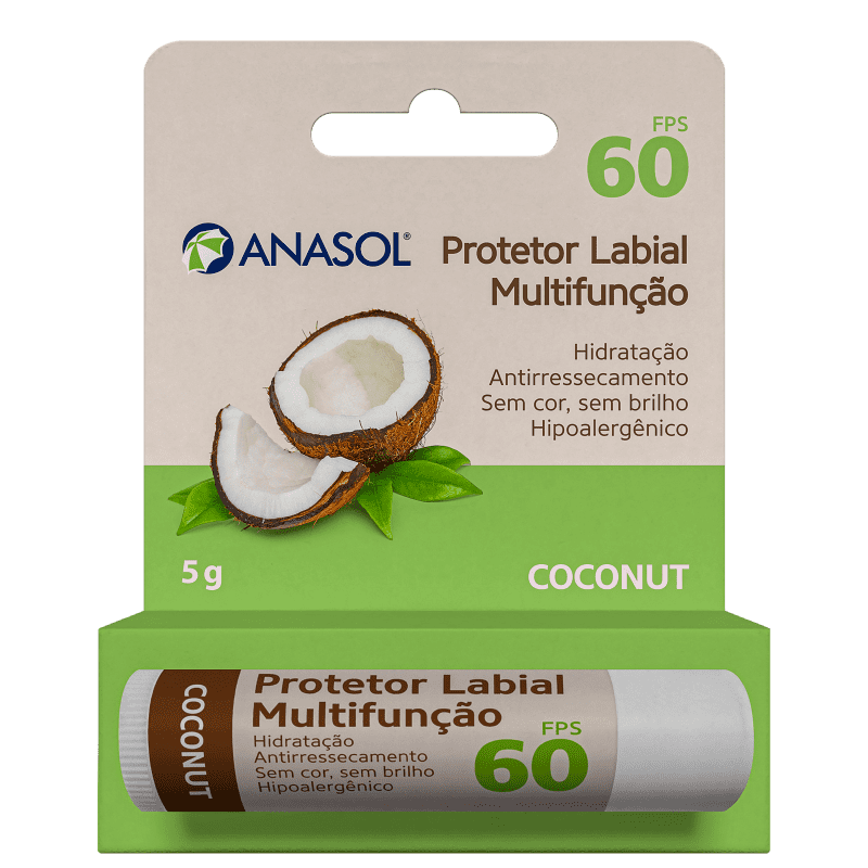 Anasol Coconut FPS 60 - Protetor Labial 5g
