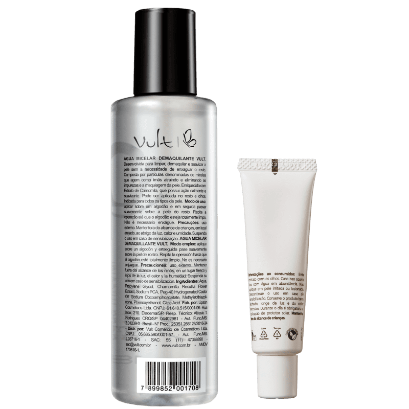Kit Vult Demaquilante + Ácido Hialurônico (2 Produtos)
