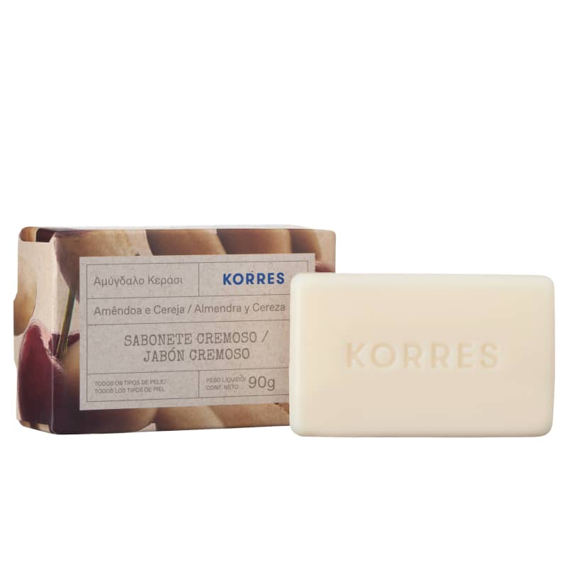 Korres Amêndoa Doce e Cereja Sabonete em Barra – 90g
