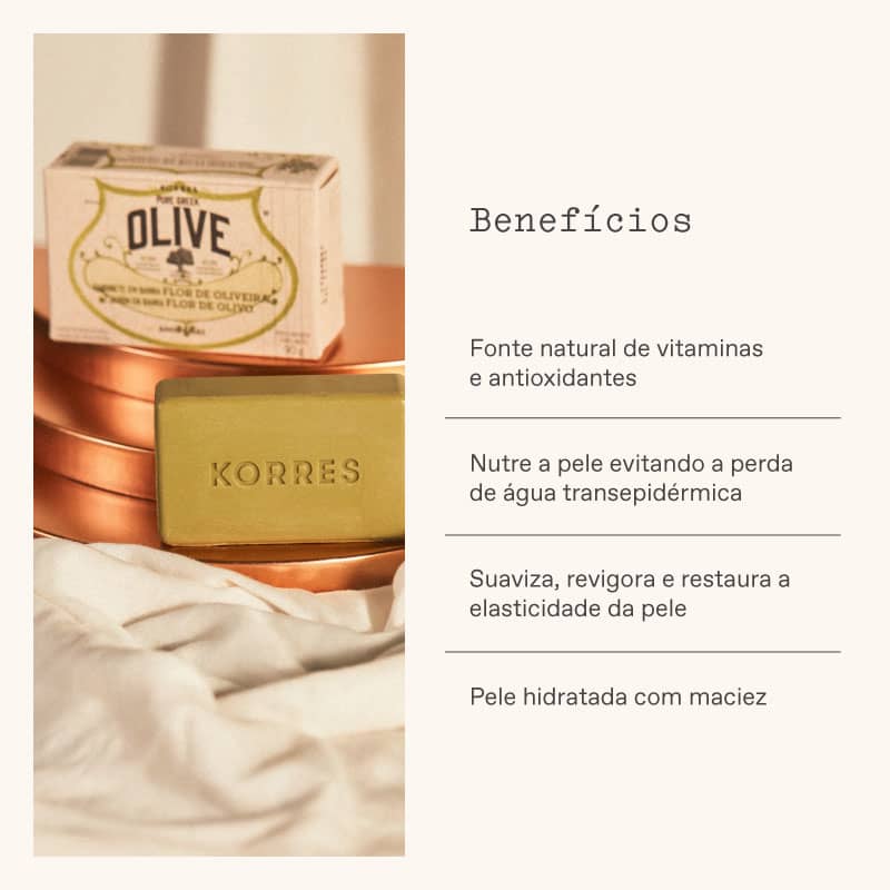 Korres Óleo de Oliva e Bergamota Sabonete em Barra – 90g