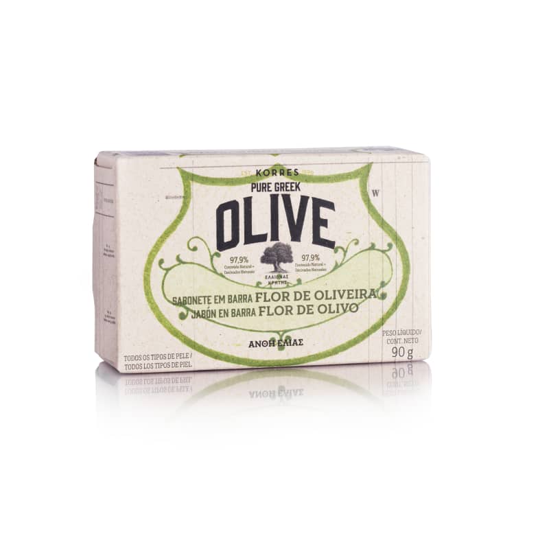 Korres Flor de Oliveira Sabonete em Barra – 90g