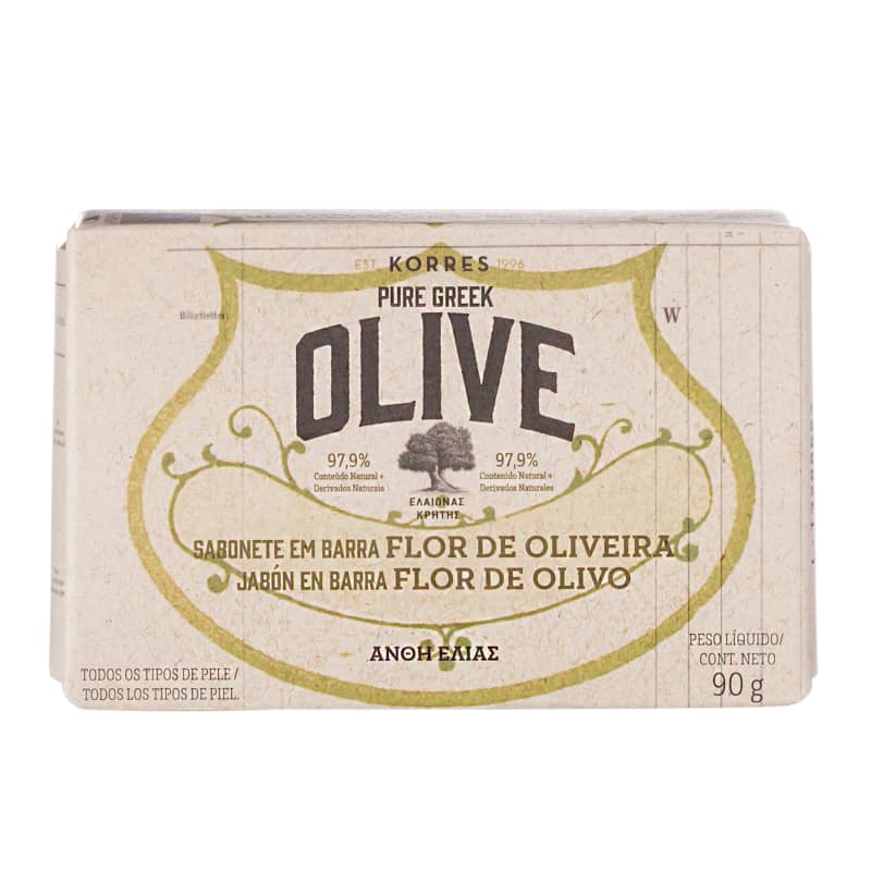 Korres Flor de Oliveira Sabonete em Barra – 90g