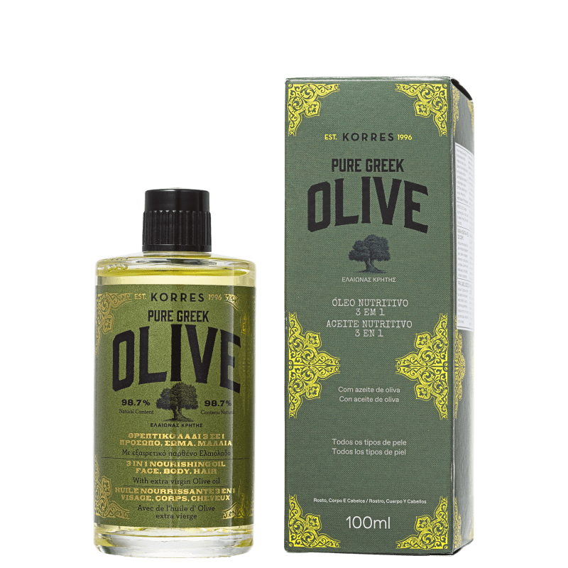 Korres Pure Greek Olive 3 em 1 - Óleo Multifuncional 100ml