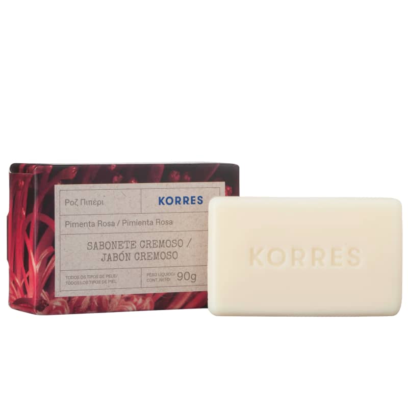Korres Pimenta Rosa Sabonete em Barra – 90g