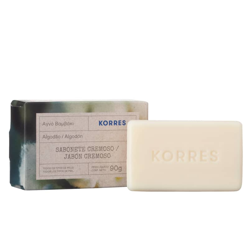 Korres Algodão Sabonete em Barra – 90g