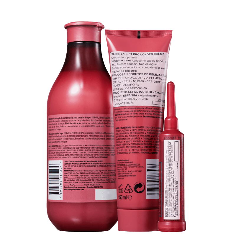 Kit L'Oréal Professionnel Serie Expert Pro Longer Tratamento (3 Produtos)