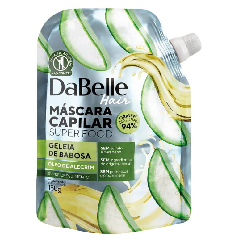 Dabelle Super Food Máscara Geleia Babosa e Óleo Alecrim 150g