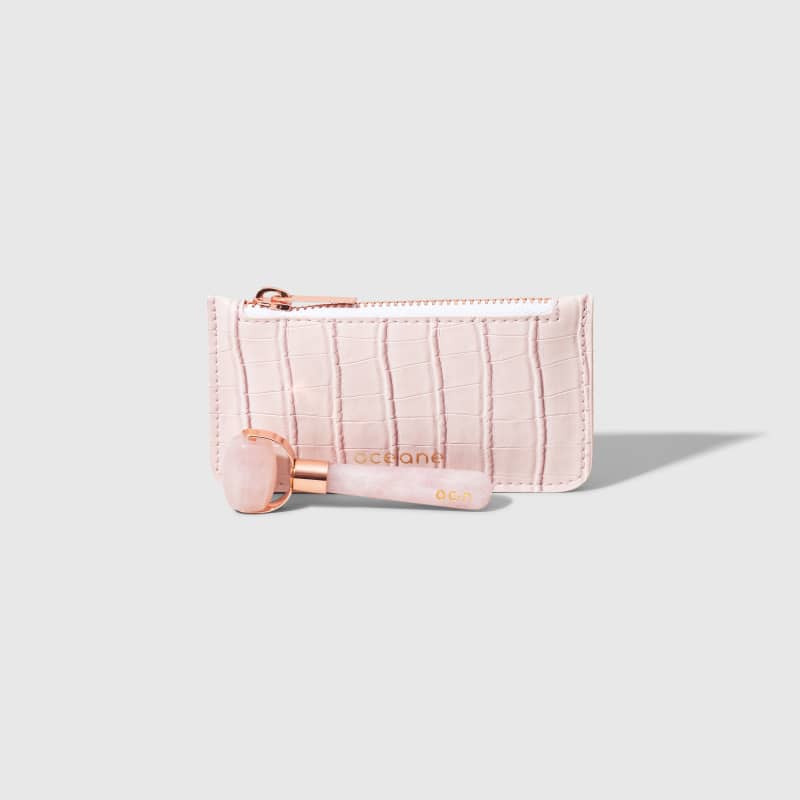 Mini Quartz Roller - Massageador Facial de Quartzo Rosa