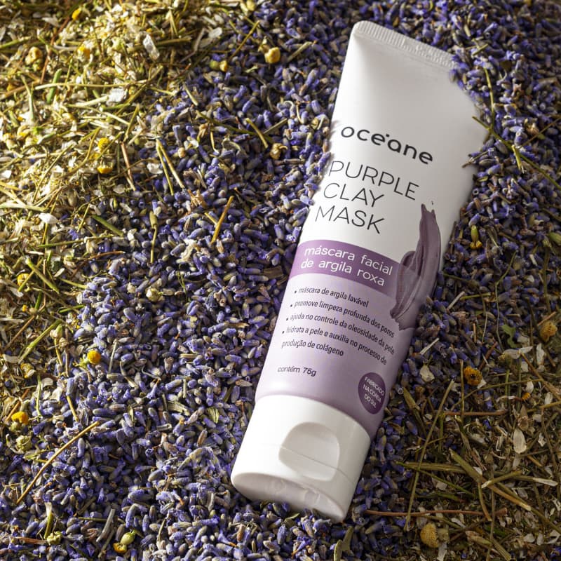 Purple Clay Mask - Máscara Facial de Argila Roxa