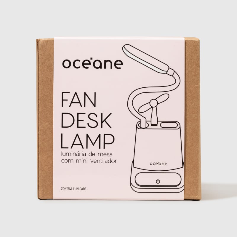 Fan Desk Lamp - Luminária de Mesa com Ventilador
