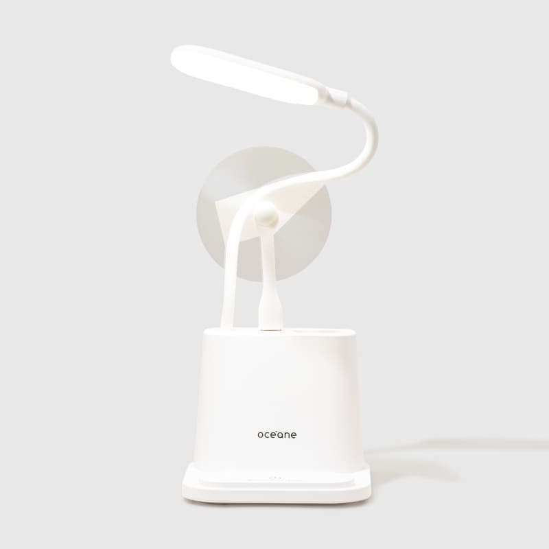 Fan Desk Lamp - Luminária de Mesa com Ventilador