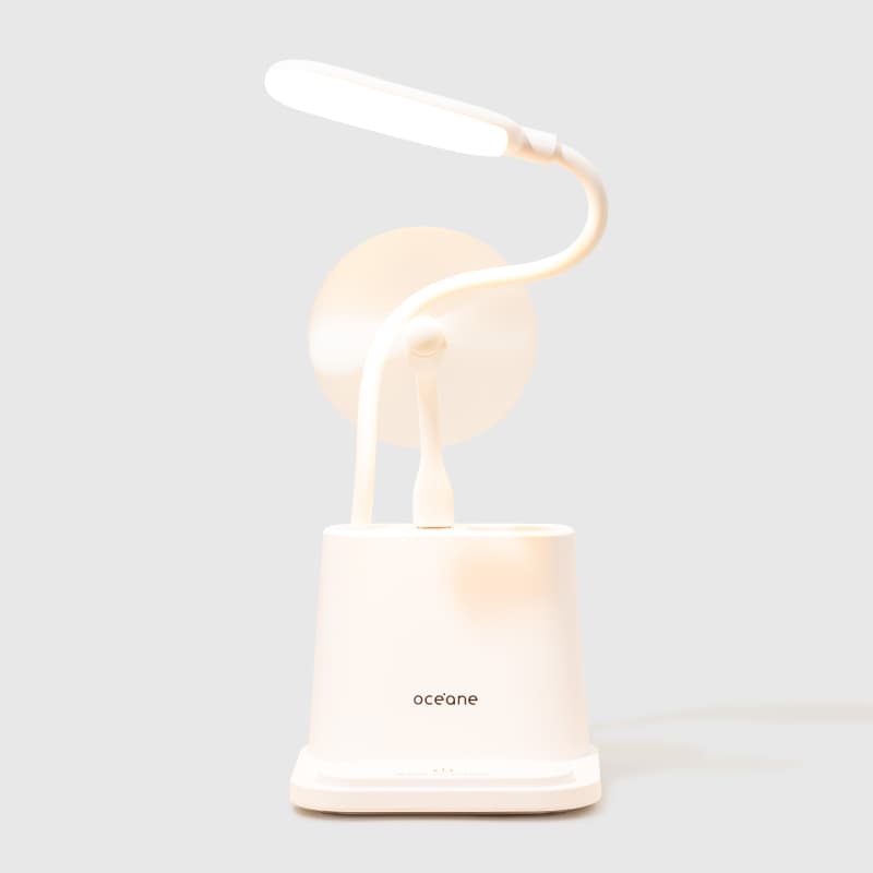Fan Desk Lamp - Luminária de Mesa com Ventilador