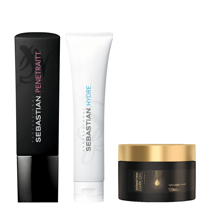 Kit Sebastian Professional Penetraitt, Hydre e Dark Oil (3 Produtos)