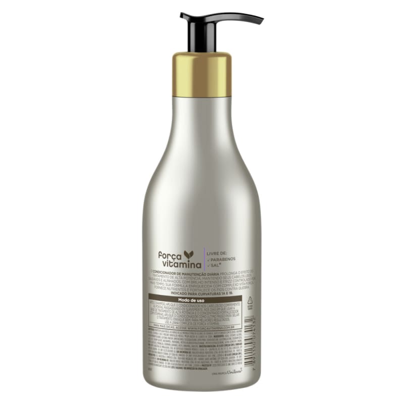 Condicionador de Manutenção Diária Força Vitamina Cabelos Lisos 300mL