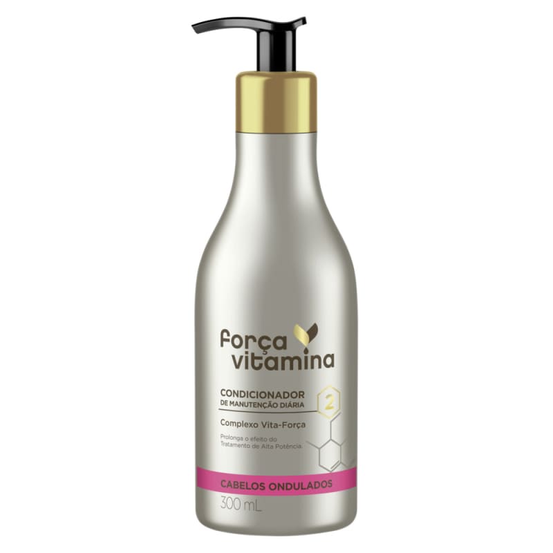 Condicionador de Manutenção Diária Força Vitamina Cabelos Ondulados 300mL