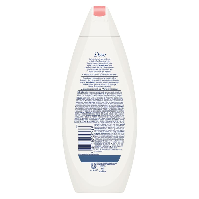 Sabonete Líquido Dove Anti-stress Água Micelar 250ml