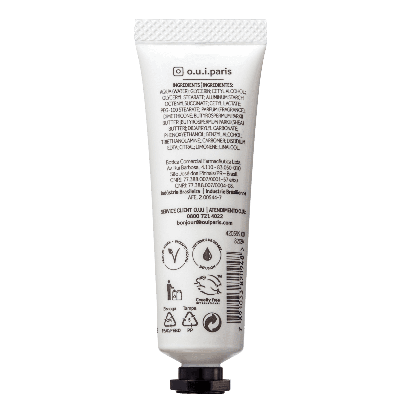 O.U.i Jardin de Grasse - Creme Hidratante para as Mãos, 30g