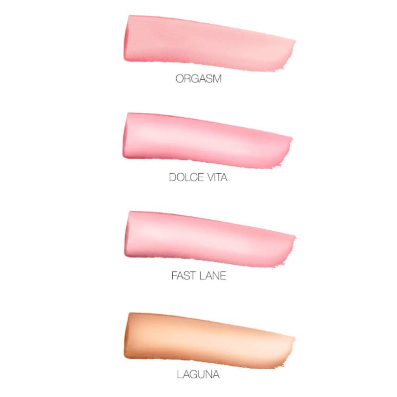KIT UNDRESS CODE COM LIP BALM ORGASM FULL-SIZE 3G, MINIS DOLCE VITA, LAGUNA E FAST LANE 1,1G