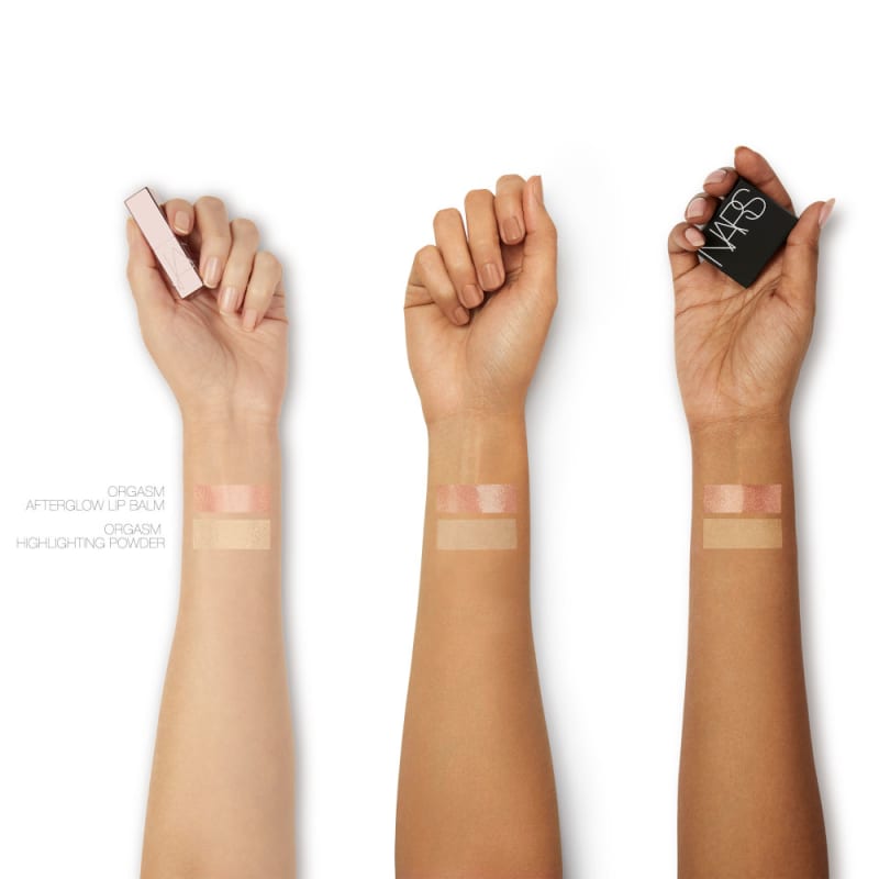 KIT AFTERGLOW COM MINI ORGASM LIP BALM 1,1G E MINI HIGHLIGHTER BLUSH POWDER 2,5G