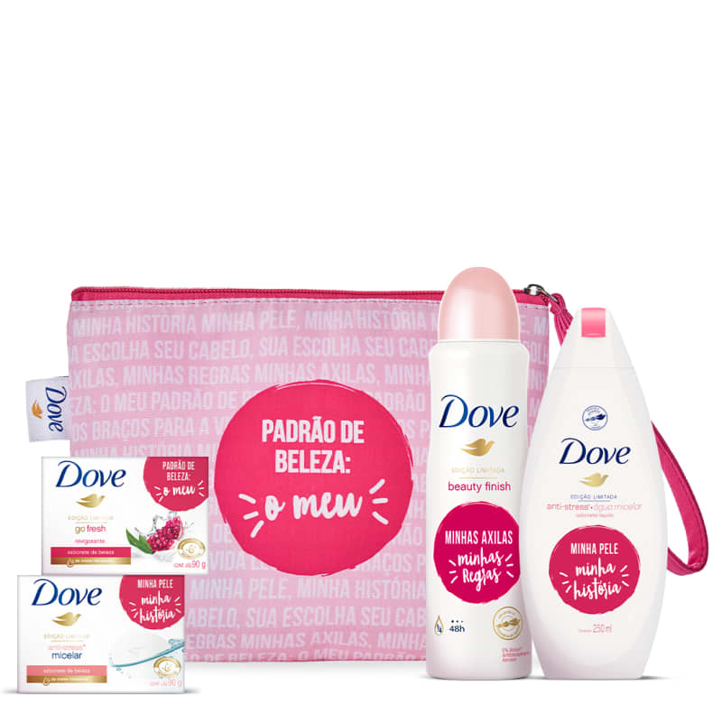 Kit Dove limpeza e proteção + Necessaire