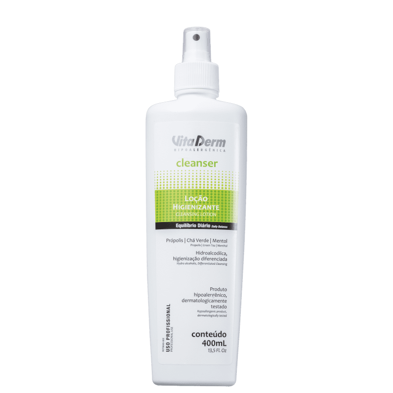 Vita Derm Cleanser Higienizante - Loção de Limpeza Facial 400ml