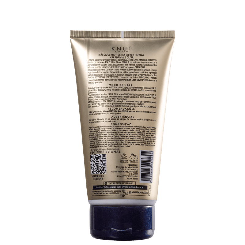 Knut Ultra Silver Prata - Máscara Matizadora 150g