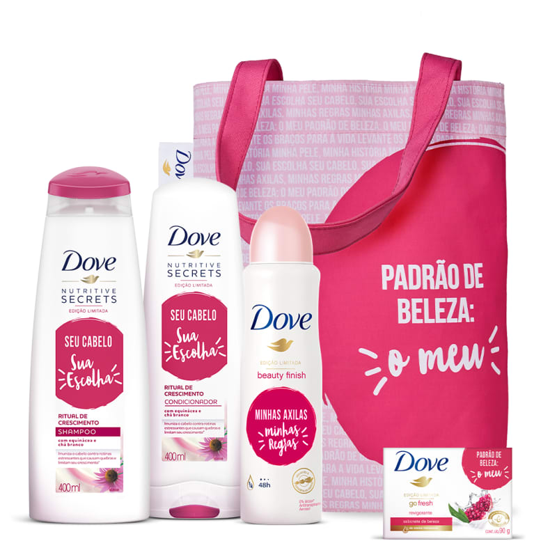 Kit Dove: Cabelo, pele e axila