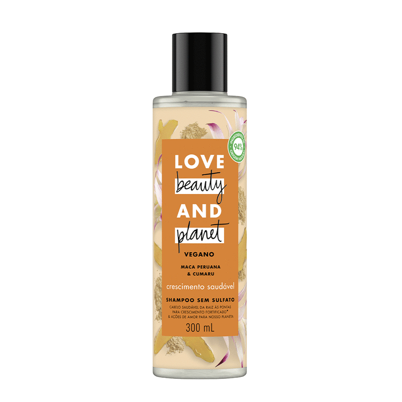 Love, Beauty and Planet - Shampoo Crescimento Saudável com Maca Peruana 300ml