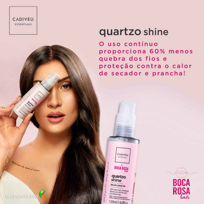 Cadiveu Professional Boca Rosa Hair Quartzo Shine Balm - Leave-in 120ml