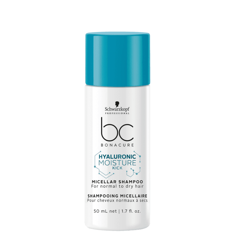 Schwarzkopf Professional BC Bonacure Hyaluronic Moisture Kick Micellar - Shampoo 50ml Menor preço em Schwarzkopf Professional BC Bonacure Hyaluronic Moisture Kick Micellar - Shampoo 50ml