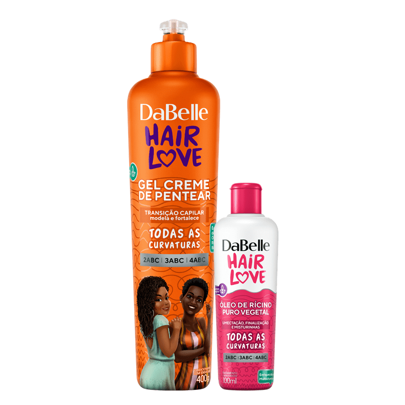 Kit DaBelle Hair Love Gel Em Creme Transicionadas + Óleo