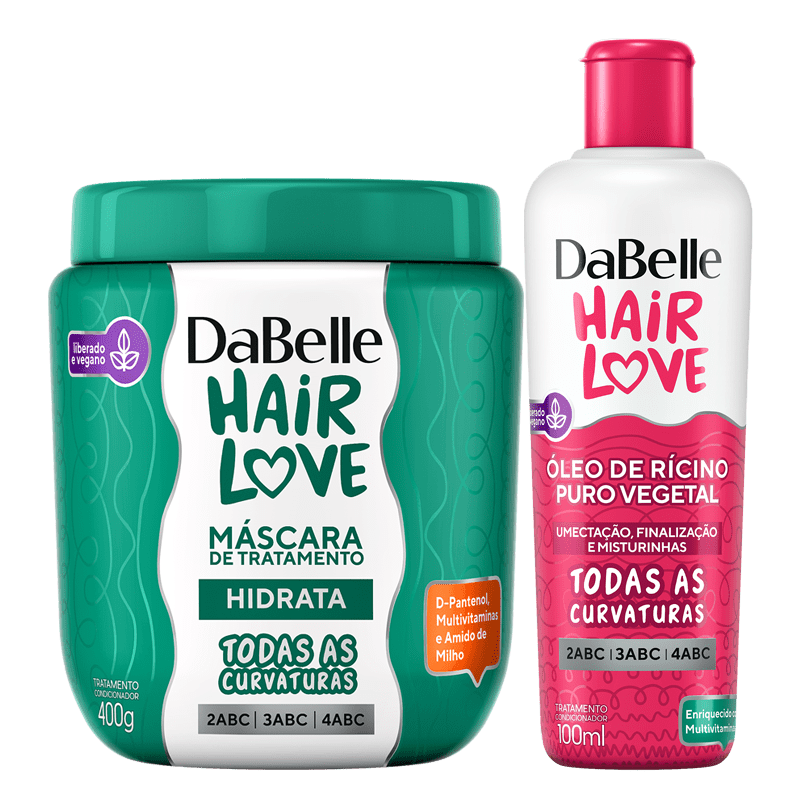 Kit DaBelle Hair Love Máscara Hidrata + Óleo