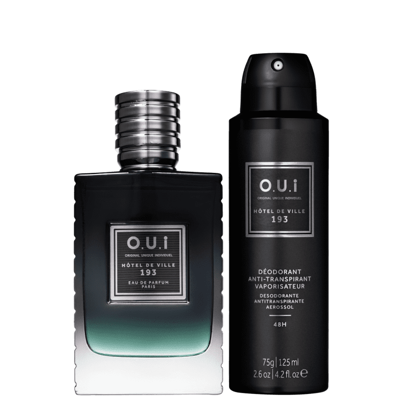 Kit O.U.i Hôtel de Ville 193 Masculino - Eau de Parfum 75ml + Desodorante 75g