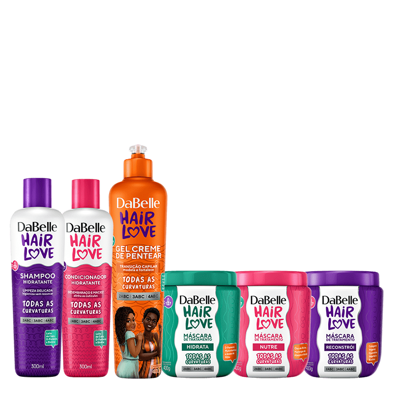 Kit DaBelle Hair Love Cronograma + Gel Transição