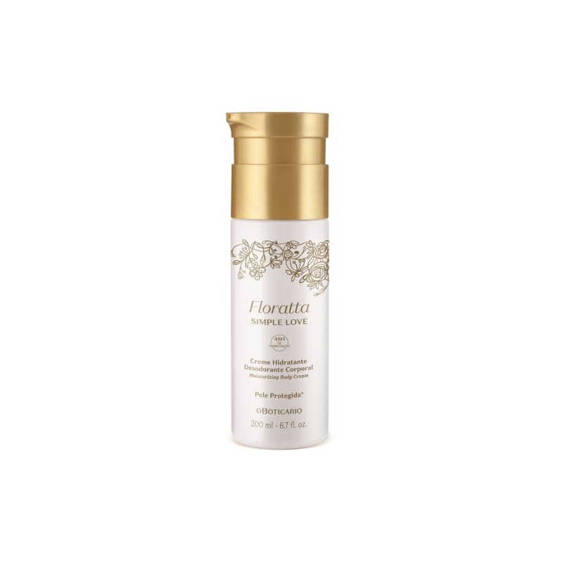 Combo Floratta Simple Love: Desodorante Colônia 75ml + Body Spray 100ml + Loção Hidratante Desodorante 200ml