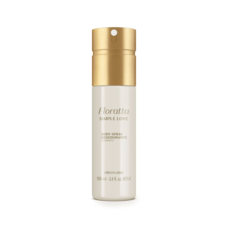Combo Floratta Simple Love: Body Spray 100ml + Refil 100ml